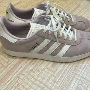 Adidas lavender Gazelles 8
